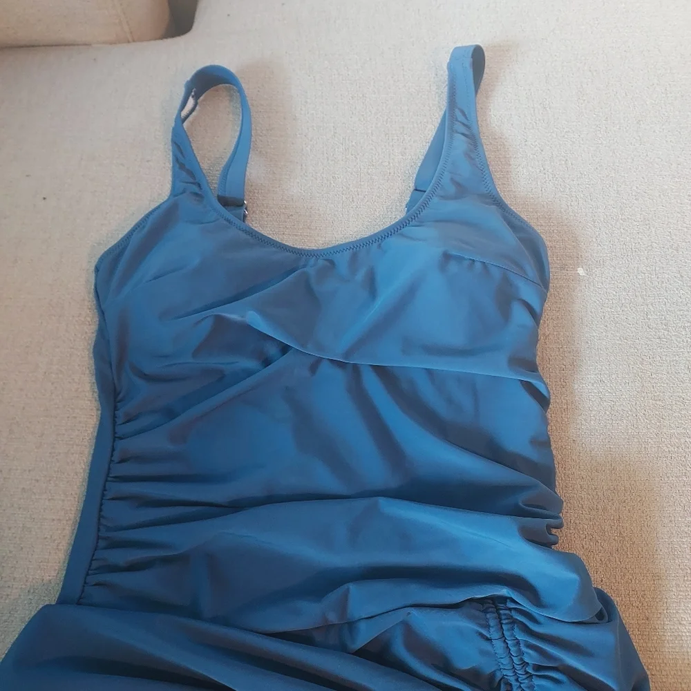 BMJL Tummy Control Slimming One Piece Swim Dress Sz-M - Picture 7 of 13